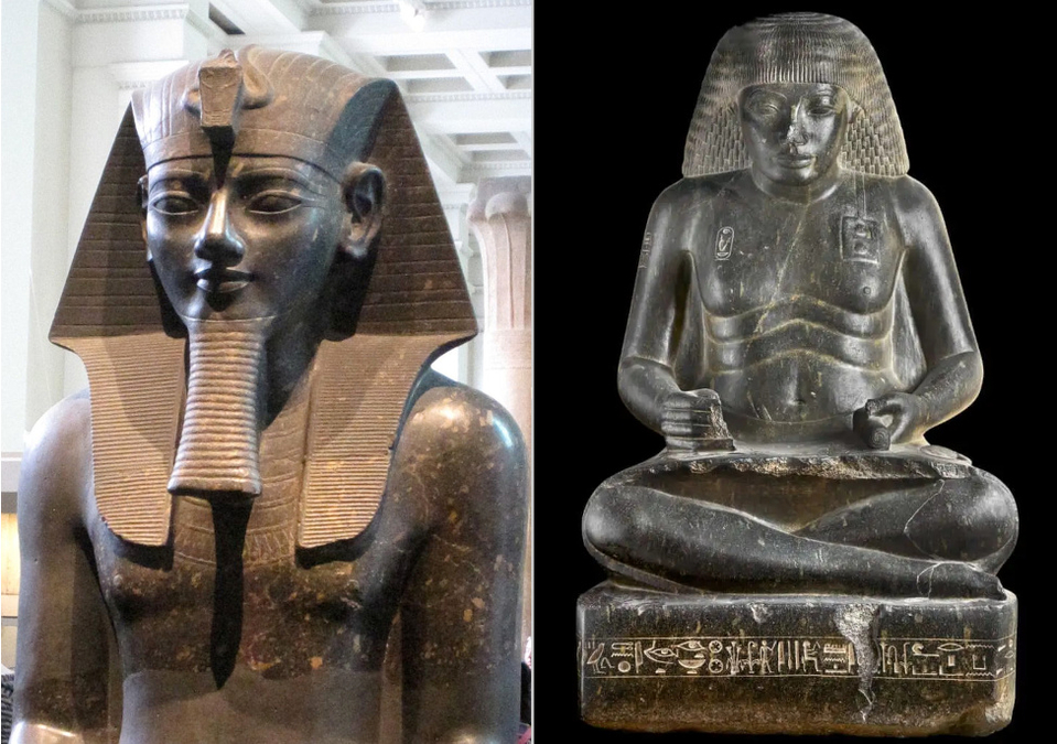 Colossal Statue of Amenhotep III and Son of Hapu Akhenaten
